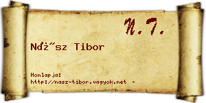 Nász Tibor névjegykártya