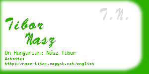 tibor nasz business card